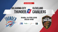 Oklahoma City Thunder Vs Cleveland Cavaliers (Bola.com/Adreanus Titus)