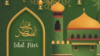 Ilustrasi Idulfitri, Idul Fitri, Lebaran. (Image by freepik)