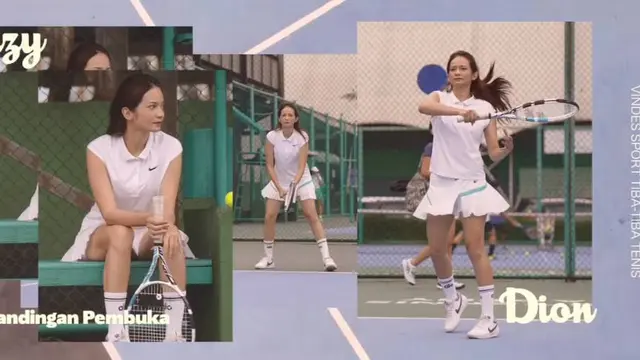 Siap Tanding, Ini 7 Potret Enzy Storia dan Dion Wiyoko Latian Tenis Bareng