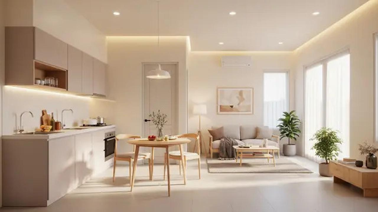 8 Model Dapur Minimalis dan Ruang Tamu Menyatu Tanpa Sekat, Cocok untuk Rumah Tipe 36