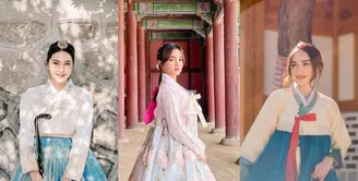 Korea Selatan masih jadi destinasi liburan favorit selebriti Indonesia. Seperti yang dilakukan Nabila Syakieb, Yasmin Wildblood, dan Fuji Utami yang tak ragu menjajal pakaian tradisional Korea, Hanbok. Seperti apa penampilannya? [@nsyakieb85 @yaswildblood @fuji_an]