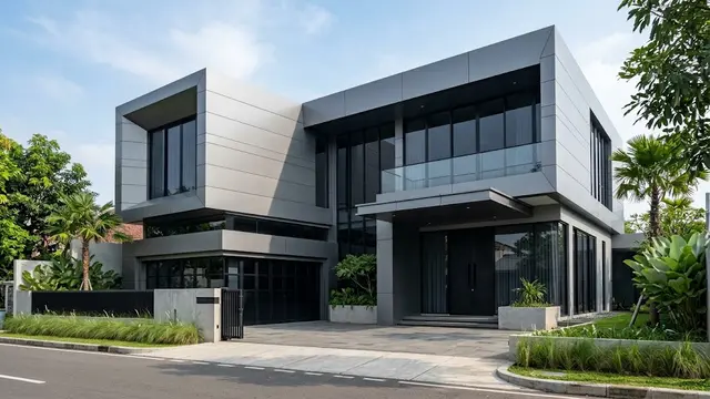 Tampilan Futuristik dengan Panel Komposit Aluminium