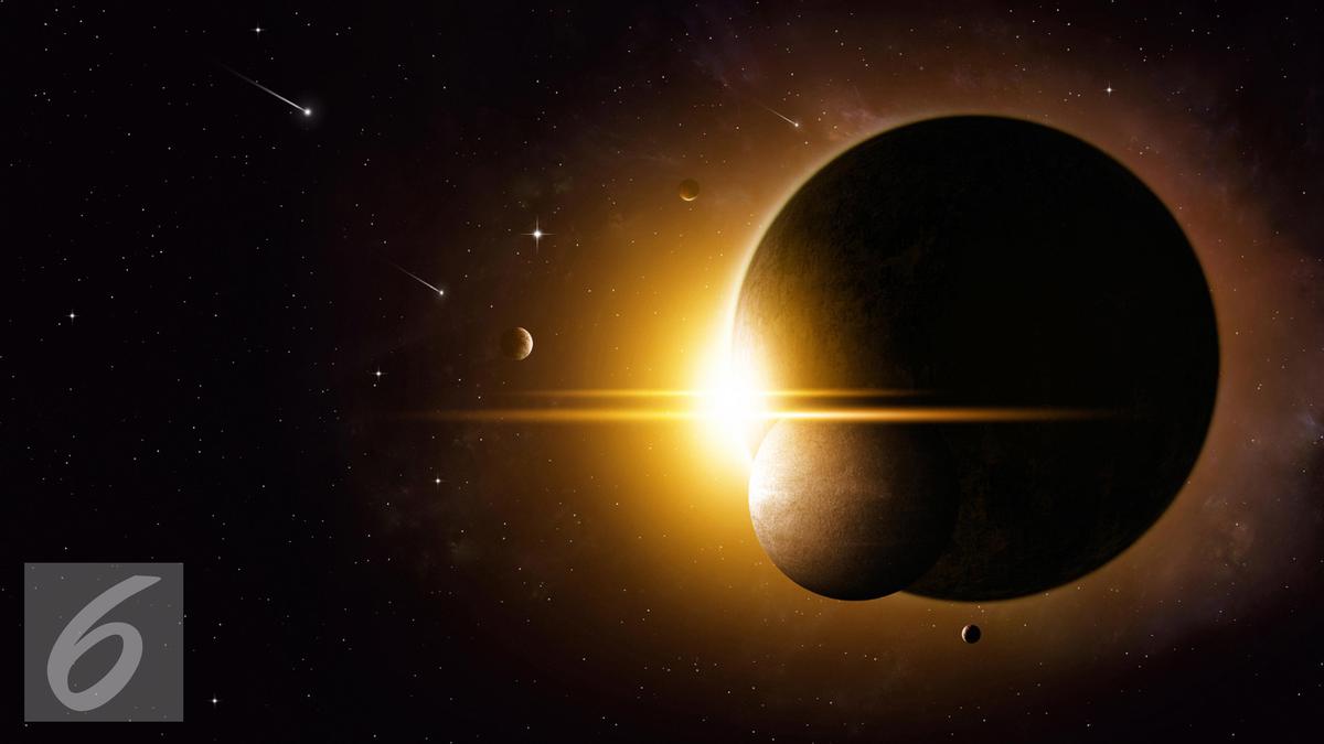 Posisi matahari bumi dan bulan yang benar ketika terjadi gerhana matahari total adalah