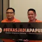 Daniel Tumiwa, CEO OLX bersama Edward Kilian, CMO OLX dalam Media Briefing OLX #BekasJadiApapun di Bonobo Restaurant, Jakarta, Jumat (26/8/2016). (Liputan6.com/ Jeko Iqbal Reza)