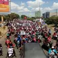 Penampakan aksi May Day FSPMI Cirebon Raya pada tahun lalu. Foto (Istimewa)