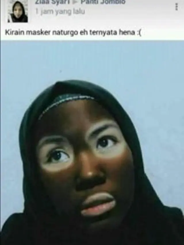 [Bintang] Lucu Tapi Kasihan, Tragedi Cewek yang Pakai Henna Buat Maskeran