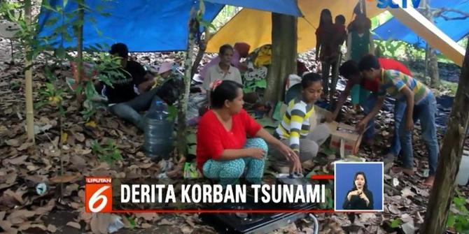 Pengungsi Tsunami di Bukit Lampung Selatan Mulai Terserang Penyakit