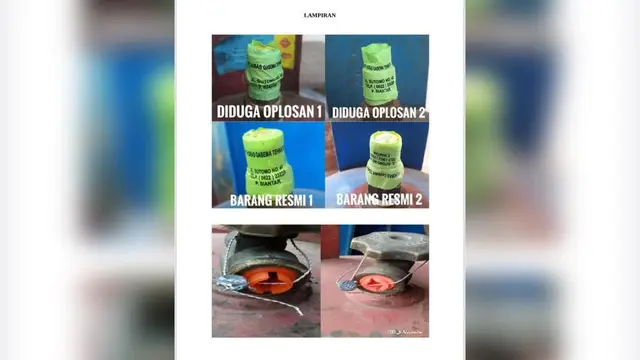 Diduga Elpiji Oplosan