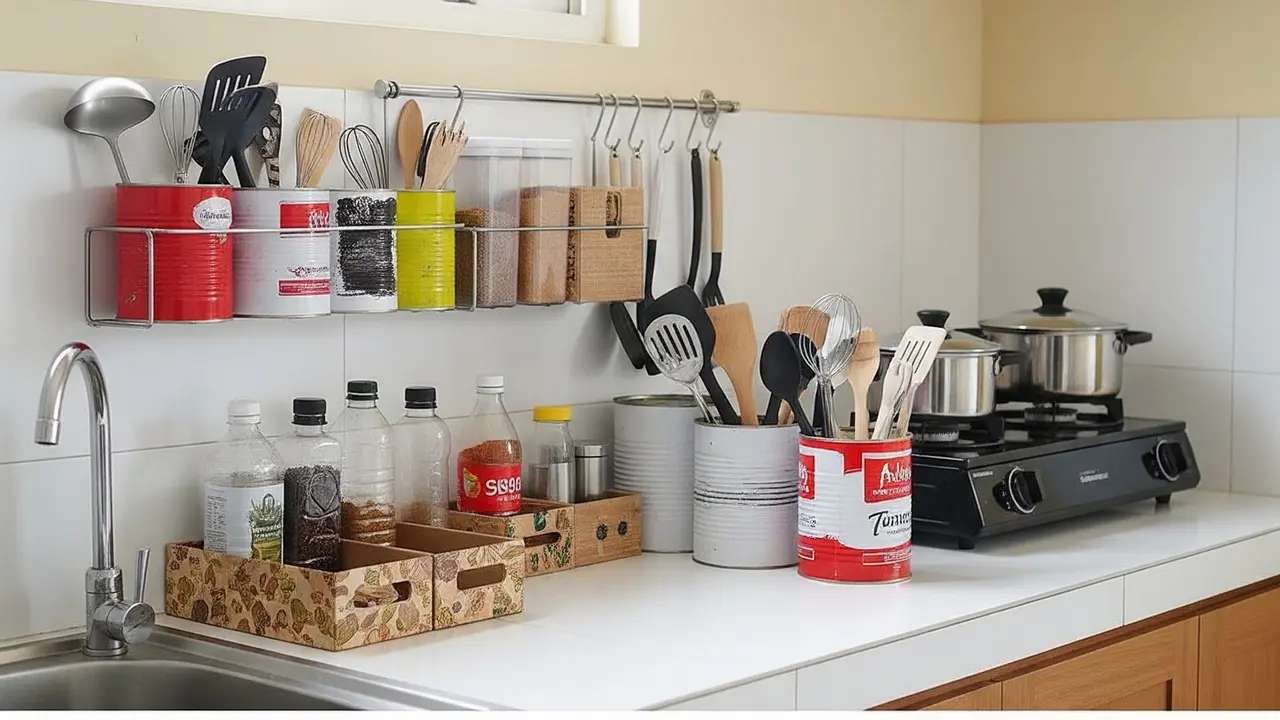 Ide Penyimpanan Dapur dari Barang Bekas yang Murah