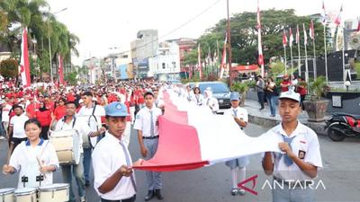 Semarak HUT RI ke-81, Pemprov Maluku Gelar Parade Kebangsaan Merah Putih