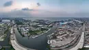 Diketahui, pembangunan jalan tol Harbour Road II sepanjang 9,6 kilometer yang dimulai dari Ancol Timur hingga Pluit dibangun dengan konsep layang (elevated). (merdeka.com/Arie Basuki)