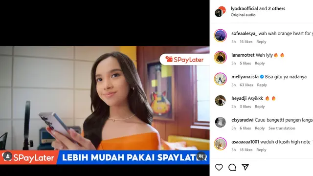 Pesona Visual Cantik & Suara Merdu Lyodra, Bikin Iklan SPayLater Viral di Sosmed!