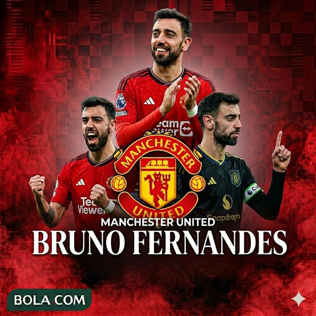 Ilustrasi Bruno Fernandes di . (Bola.com/AFP/Gemini)