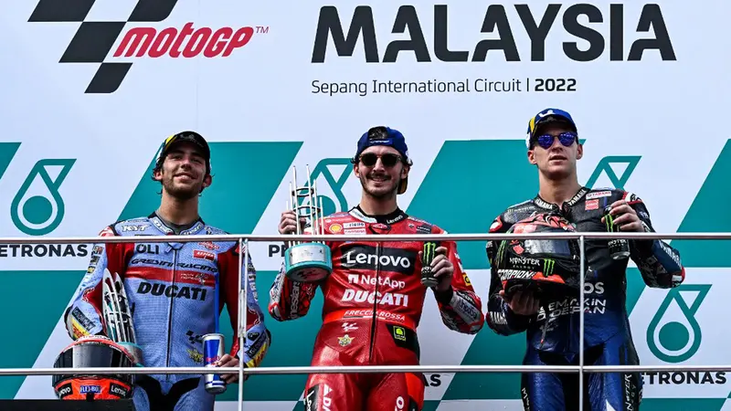 Francesco Bagnaia Tercepat di MotoGP Malaysia 2022