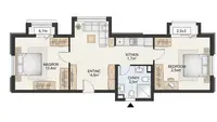 7 Denah Rumah di Desa 6x10 dengan 2 Kamar Tidur, Fungsional dan Nyaman