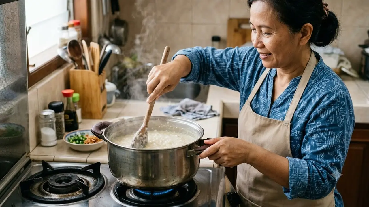 Takaran Air Memasak Bubur Beras