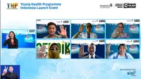 Webinar Young Health Programme Indonesia Launch Event, Senin (31/5/2021).