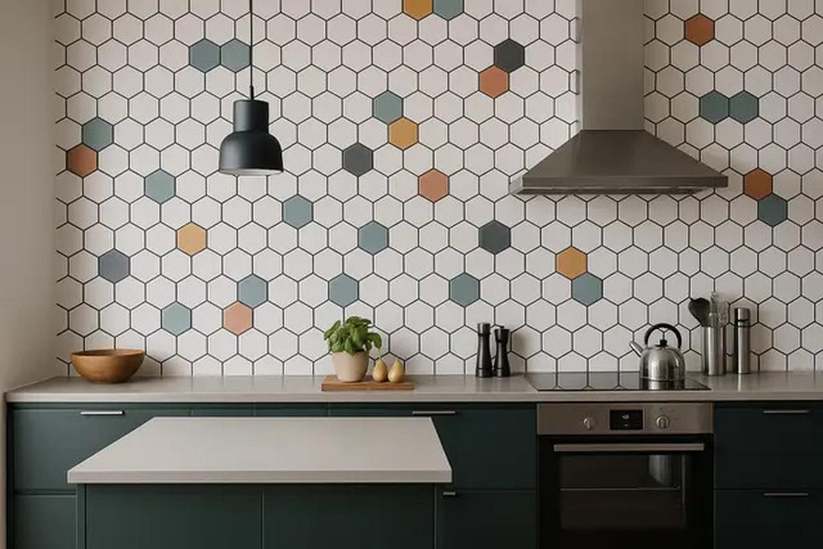 7 Ide Dapur dengan Dinding Keramik 2025, Bikin Ruang Masak Makin Estetik