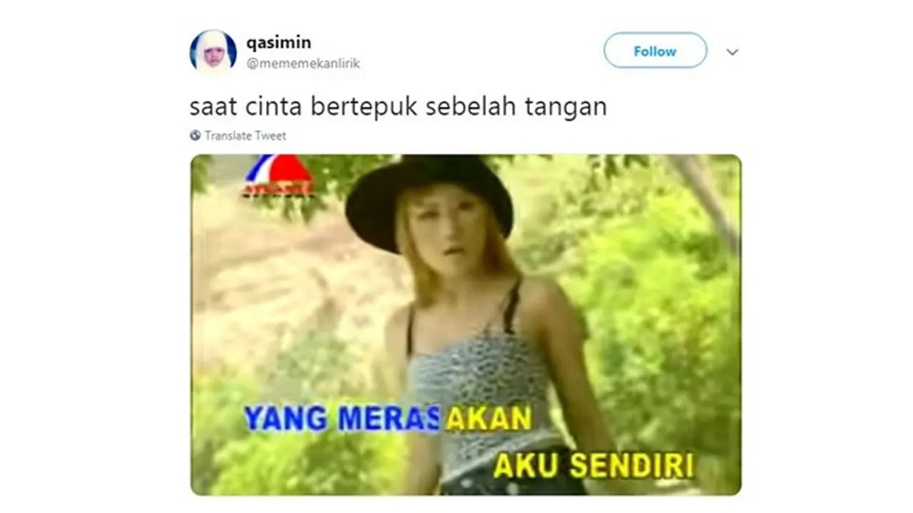 Curhatan Netizen Pakai Lirik Lagu