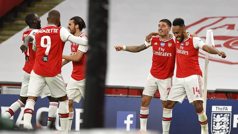 Aubameyang Bawa Arsenal ke Final Piala FA