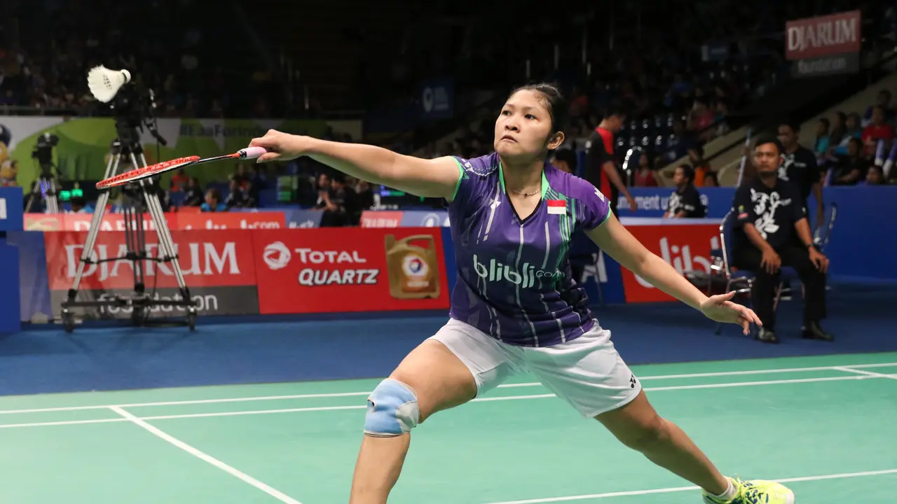 Tunggal putri Indonesia Linda Wenifanetri