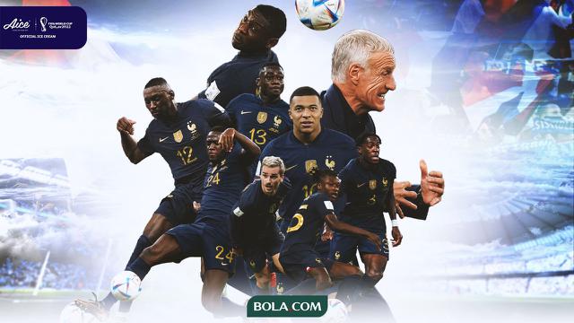 AICE_Piala Dunia 2022 - Ilustrasi Timnas Prancis saat Menghadapi Tunisia
