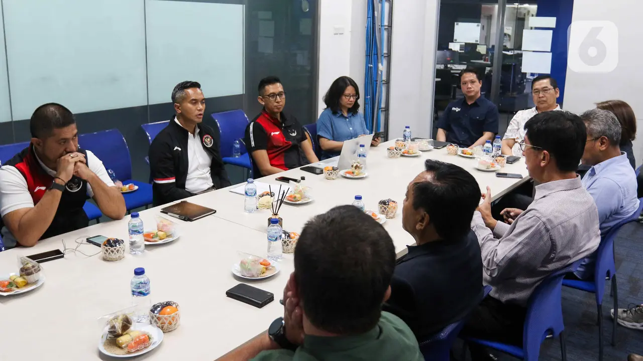 CdM Kontingen Indonesia untuk Olimpiade 2024 Paris Anindya Novyan Bakrie Datangi SCTV Tower