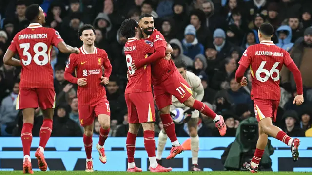 Foto: 1 Gol dan 1 Assist Salah Fantastis, Liverpool Hancurkan Manchester City di Liga Inggris