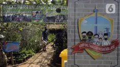 Suasana Kampung Tangguh Jawara di Kelurahan Perigi Baru, Pondok Aren, Tangerang Selatan, Banten, Selasa (7/7/2020). Di tengah pandemi COVID-19, warga memenuhi kebutuhan pangan dengan memanfaatkan 3 hektare lahan di sekitar tempat tinggal mereka. (merdeka.com/Dwi Narwoko)