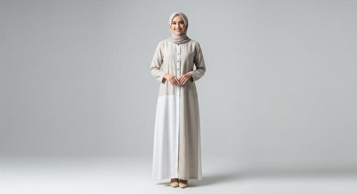 10 Model Gamis Beige &amp; Putih Minimalis untuk Ramadan 2026