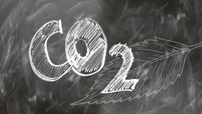 Ilustrasi Karbon Dioksida (CO2).