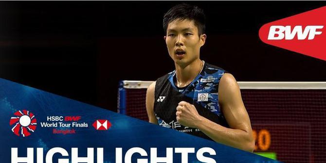 VIDEO: Anthony Ginting Ditaklukkan Chou Tien Chen di BWF World Tour Finals 2020