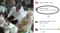 Setelah media sosial dibuat gaduh dengan tagar #parakan01 yang berisi video mesum sepasang pelajar Serang Banten. Kini muncul video diduga pernikahan pemeran video mesum tersebut. (Liputan6.com/ Ist)