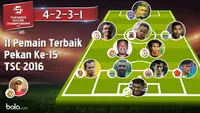 11 Pemain Terbaik Pekan Ke-15 TSC 2016 (Bola.com/AdreanusTitus)
