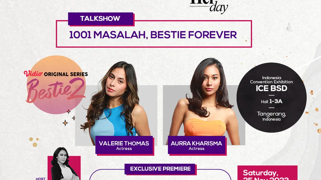 Fimela Day Hari Kedua Bareng Aurra Kharisma dan Valerie Thomas