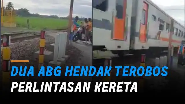 Selalu hati-hati saat berkendara di manapun, termasuk di perlintasan kereta.