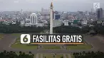 Ada beberapa fasilitas gratis di kawasan Monas yang dapat dinikmati pengunjung.