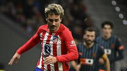 Dalam pertandingan ini, Atletico Madrid berupaya melanjutkan catatan tak terkalahkan di kandang. (JAVIER SORIANO/AFP)