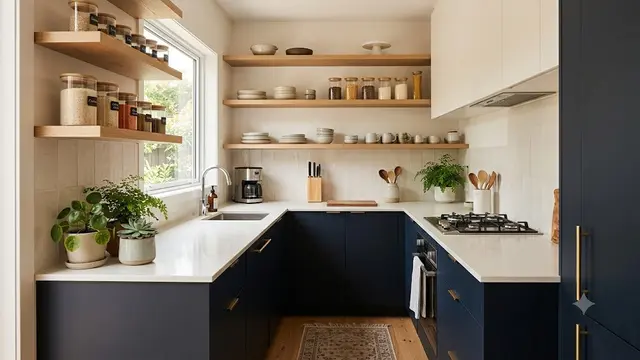 Kitchen Set dengan Rak Terbuka