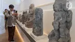 Salah satu pewarta saat mengunjungi Museum Nasional Indonesia di Jakarta, Jumat (11/10/2024). (Liputan6.com/Herman Zakharia)