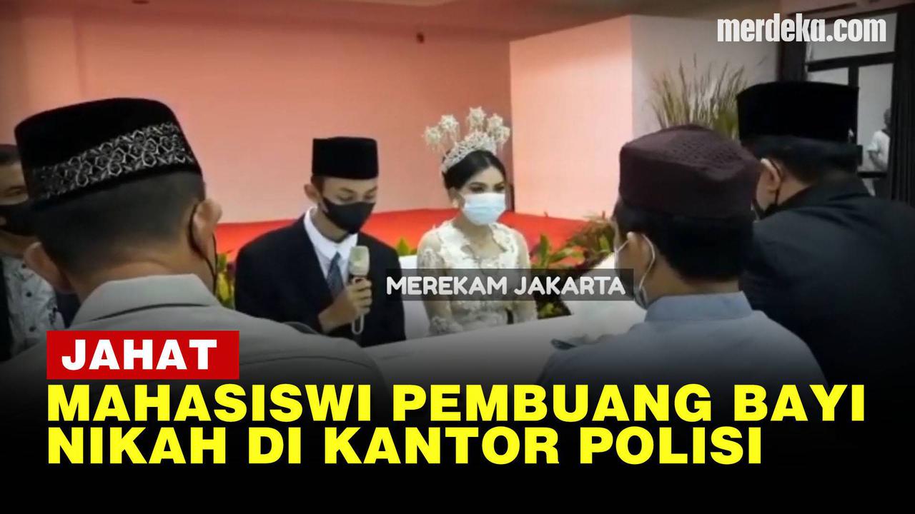 VIDEO: Mahasiswi Pembuang Bayi Nikah dengan Kekasihnya di Kantor Polisi