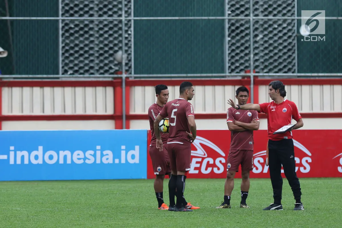 Latihan Persija Jelang laga lanjutanGo-Jek Liga 1 Indonesia 2018