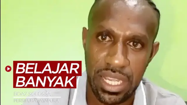 Berita video bintang Persipura Jayapura, Boaz Solossa, bicara soal pelajaran yang ia ambil dari setahun lebih pandemi Covid-19 sudah berlangsung.