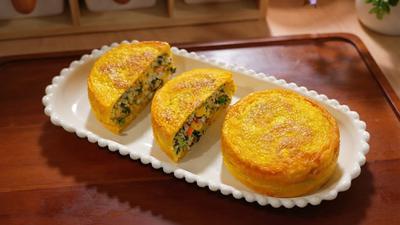 Resep Telur Dadar Isi Nasi dan Rumput Laut untuk Bekal Praktis