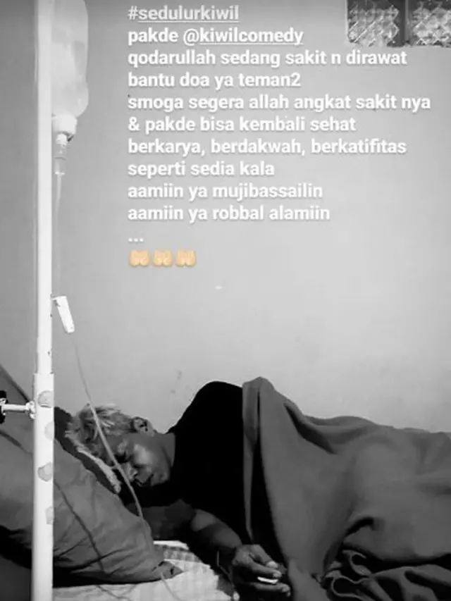 5 Potret Kiwil Kini yang Tengah Sakit, Tampak Lemas dan Tangan Diinfus