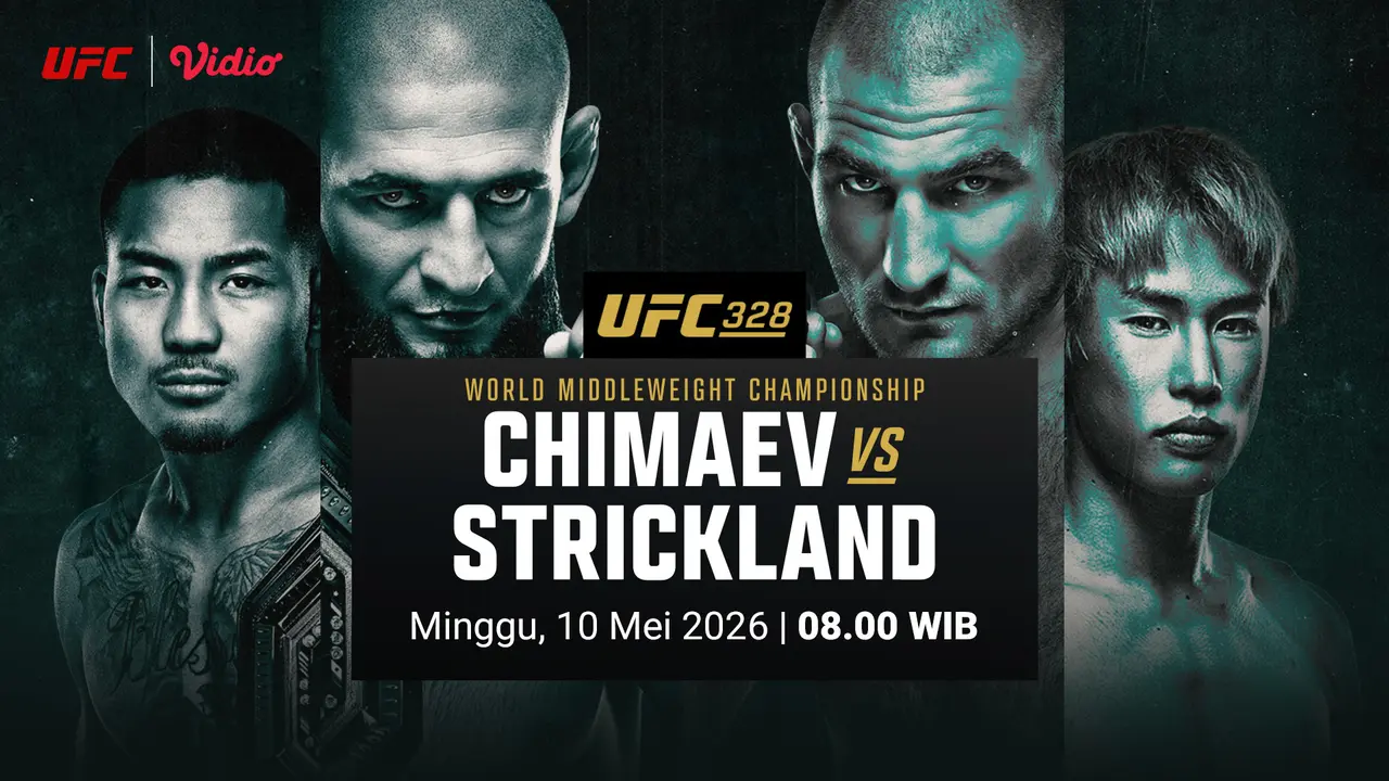 Nonton UFC 328: Chimaev vs Strickland eksklusif di Vidio. (dok. Vidio.com)