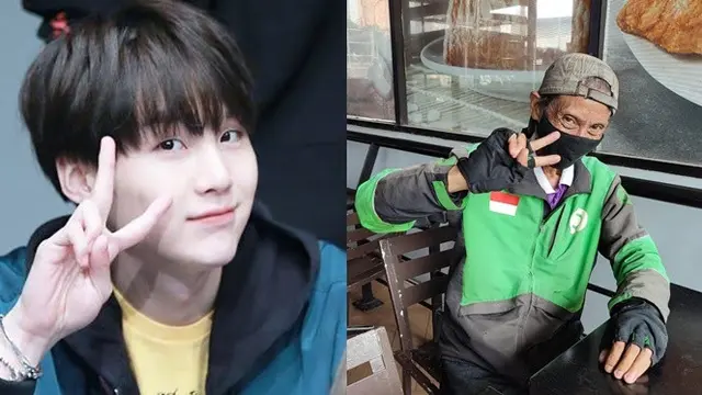 7 Potret Driver Ojol Babeh Ary Bergaya Ala Suga BTS Ini Curi Perhatian