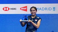 Gregoria Mariska Tunjung juara Spain Masters 2023. (Instagram Badminton INA).