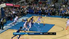 Oklahoma City Thunder mengalahkan Dallas Mavericks dengan skor 112-99 dalam lanjutan pertandingan NBA 2017-2018.