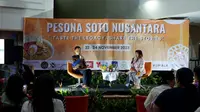 Talkshow dan cooking demo dengan chef Santhi Serad